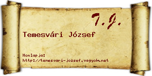 Temesvári József névjegykártya