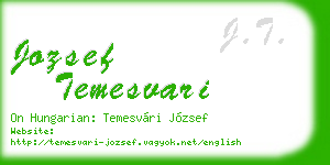 jozsef temesvari business card