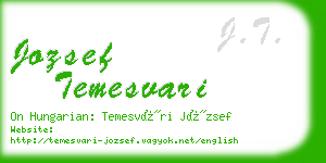 jozsef temesvari business card